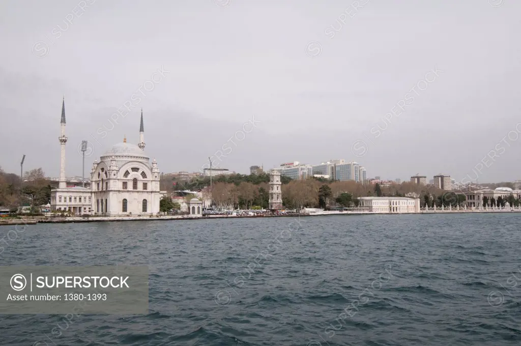 Ortakoy Mosque at the waterfront, Istanbul, Turkey