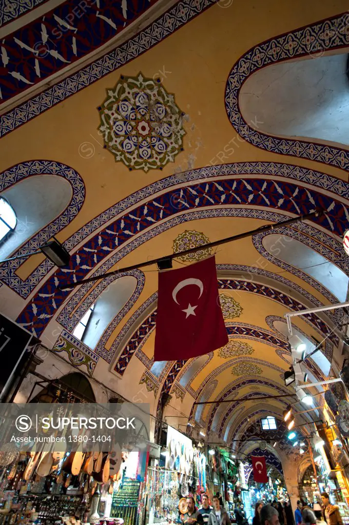 Interiors of Grand Bazaar, Istanbul, Turkey