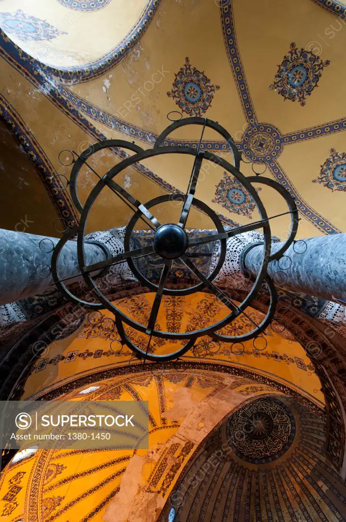 Interiors of a museum, Aya Sofya, Istanbul, Turkey