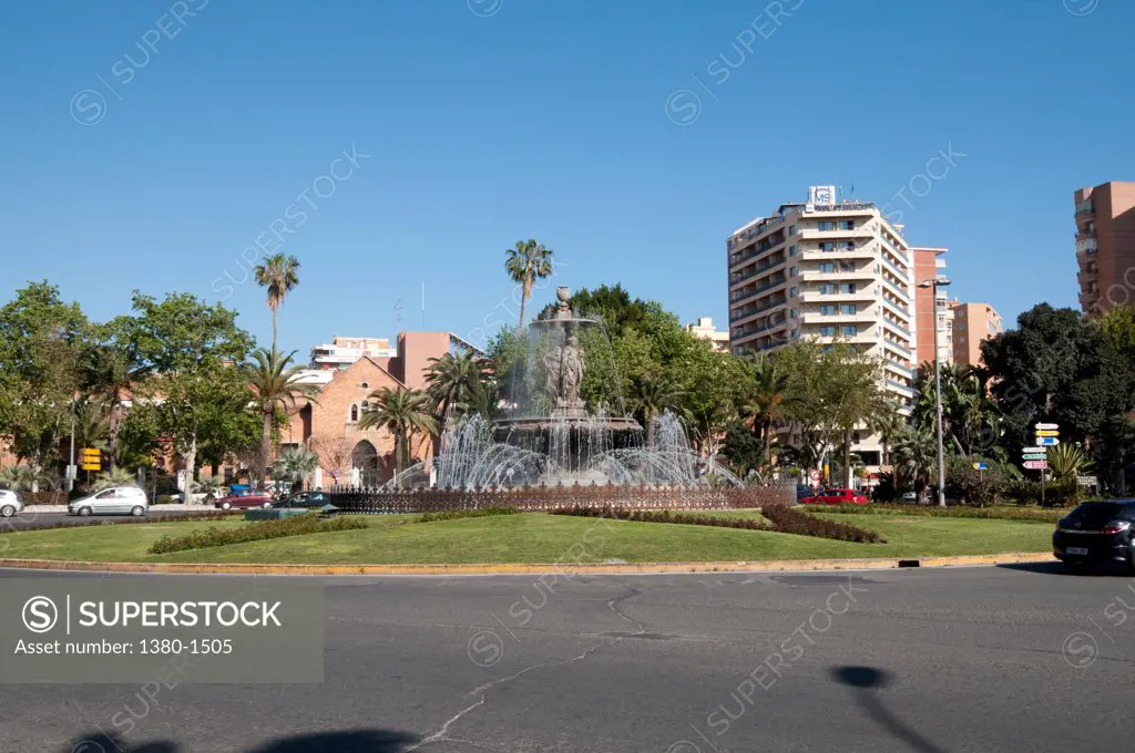 General Torrijos Square at Malaga, Andalusia, Spain