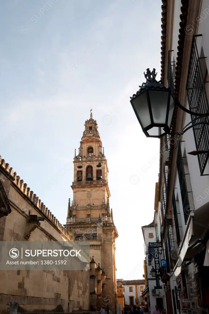 Low angle view of the Cordoba Mosque, Cordoba, Andalusia, Spain