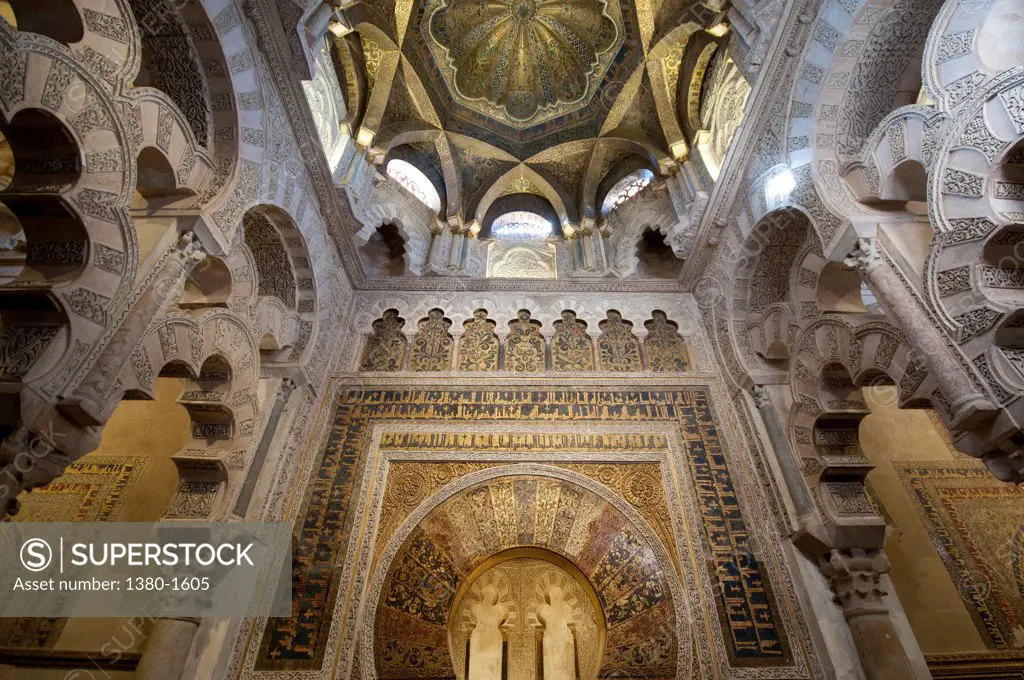 Interiors of the Cordoba Mosque, Cordoba, Andalusia, Spain