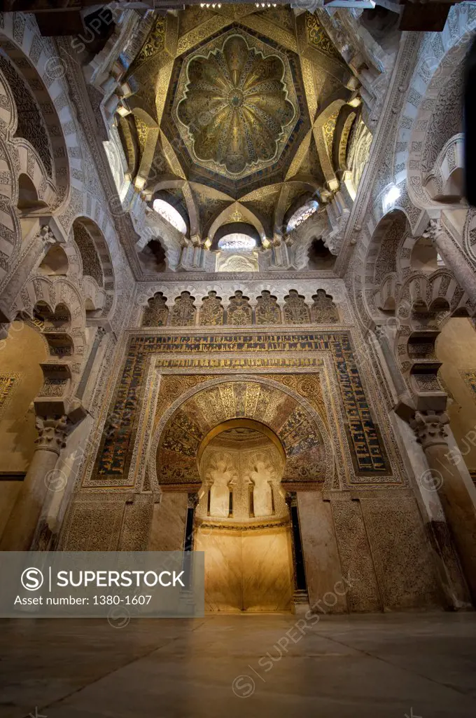 Interiors of the Cordoba Mosque, Cordoba, Andalusia, Spain