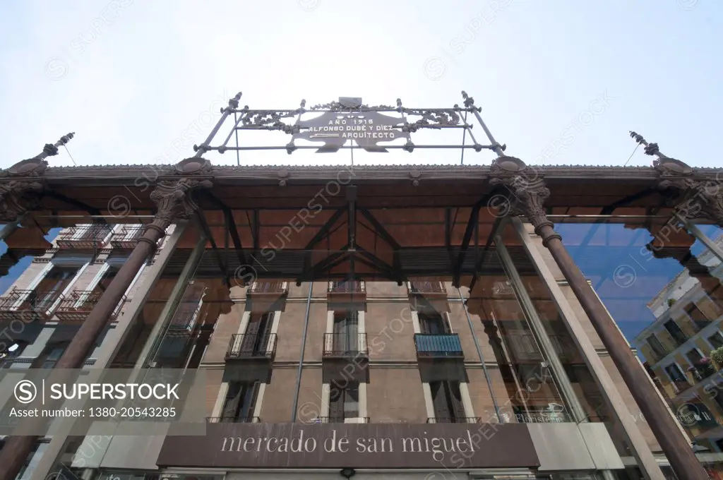 The Market of San Miguel (Spanish: Mercado de San Miguel) is a market located in Madrid, Spain. Originally built in 1916, it was purchased by private investors in 2003 who renovated and reopened it in 2009.2 It was declared Bien de Interés Cultural in 2000.1