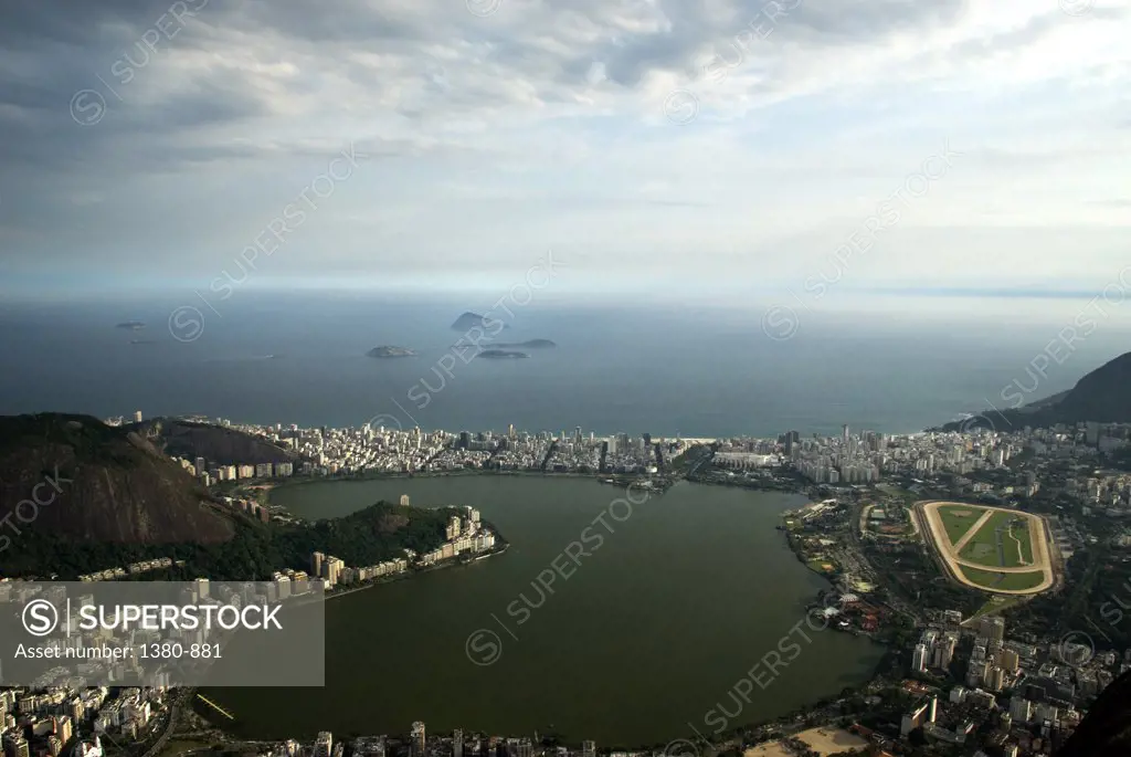 Aerial view of a cityscape, Rio de Janeiro, Brazil