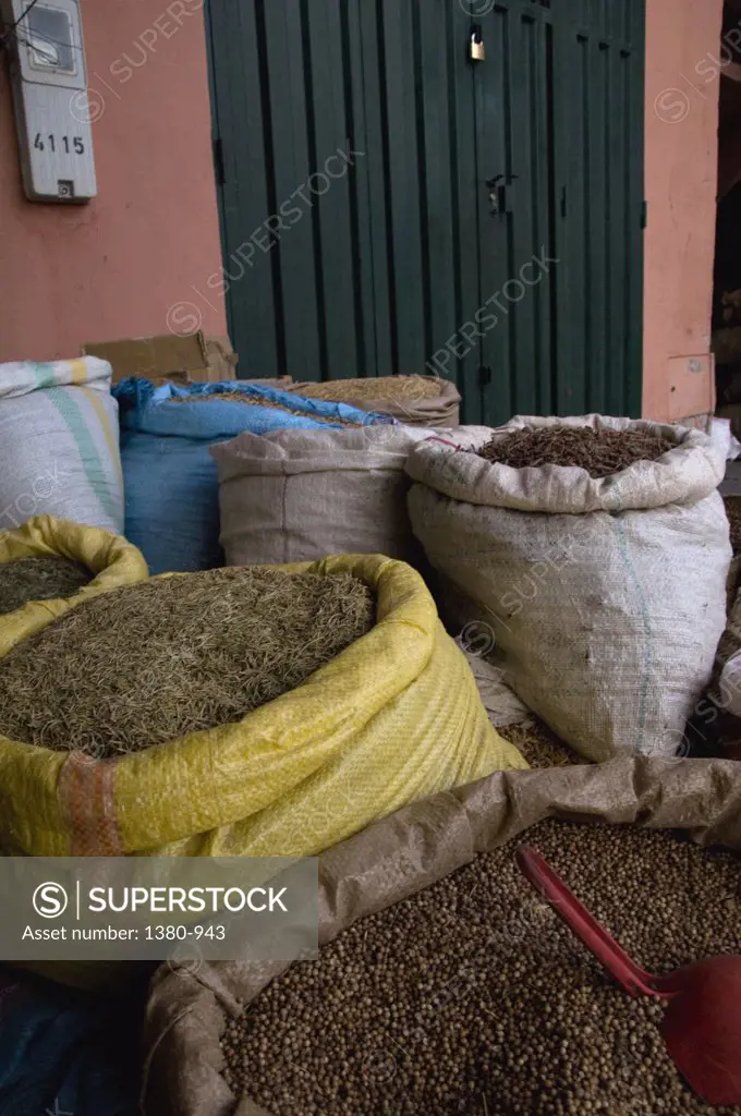 Spices in a market, Ouarzazate, Morocco