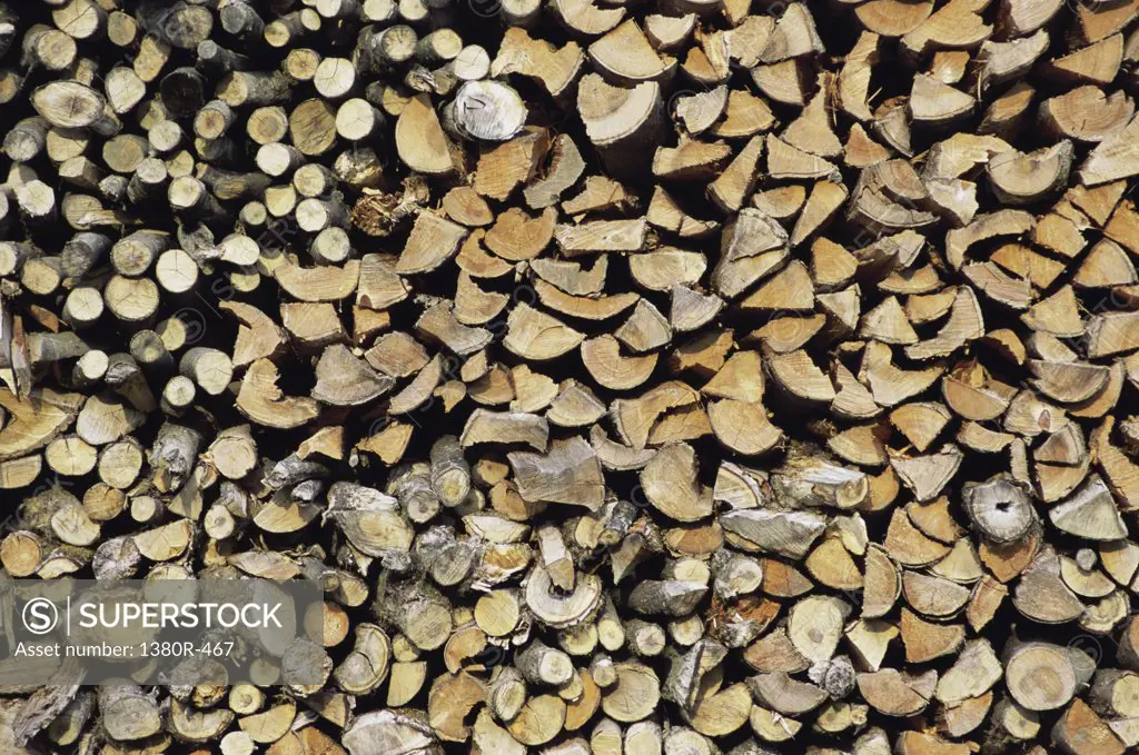 Stack of wood logs