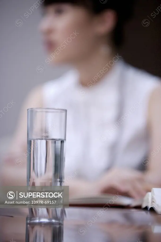 Close-up of a glass of water on the table