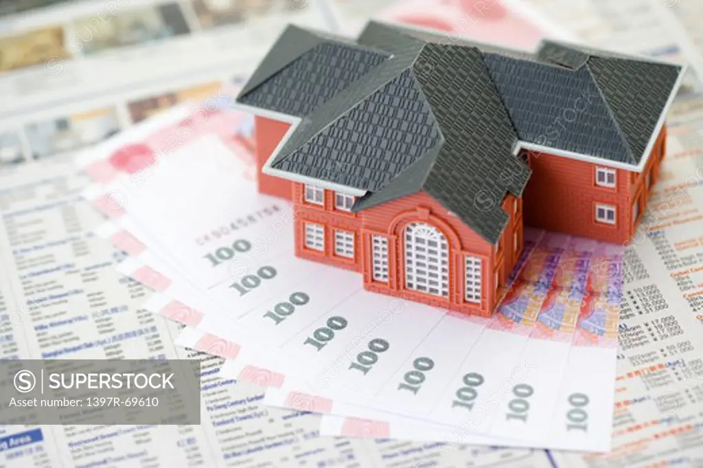 A model house on China Currency