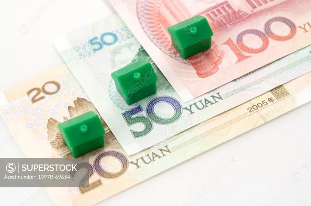 China Currency and model houses