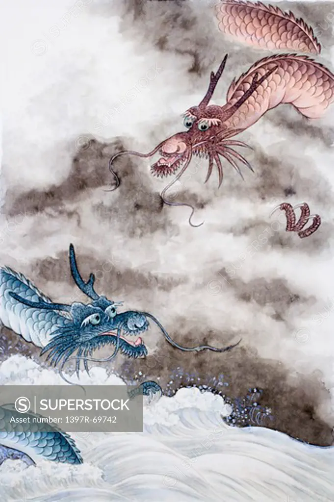 Chinese Fine art, Traditional Chinese Painting, Year Of The Dragon