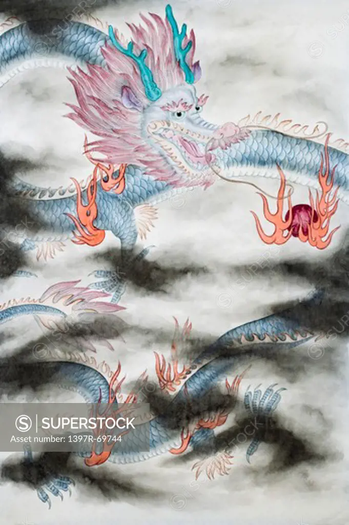 Chinese Fine art, Traditional Chinese Painting, Year Of The Dragon