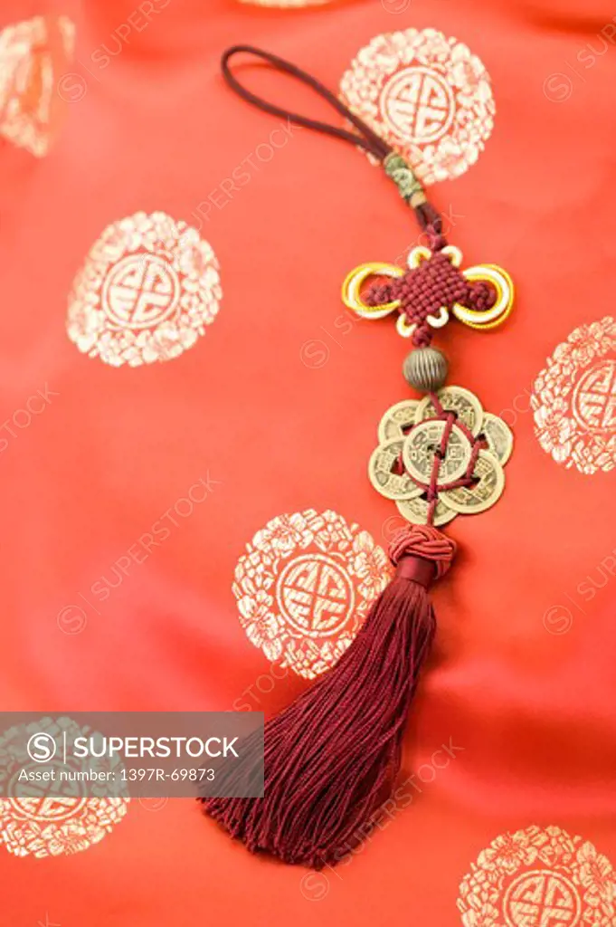 Chinese-style decoration on traditional cloth