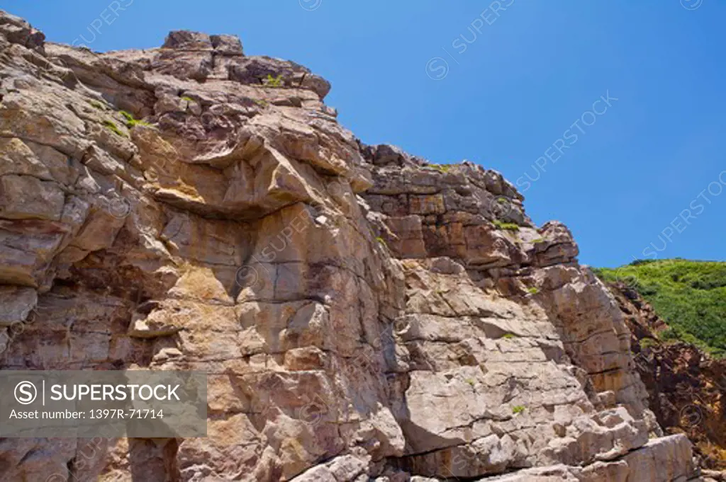 Cliff with clear sky, Cliff