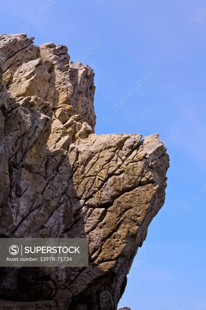 Cliff with clear sky, Cliff
