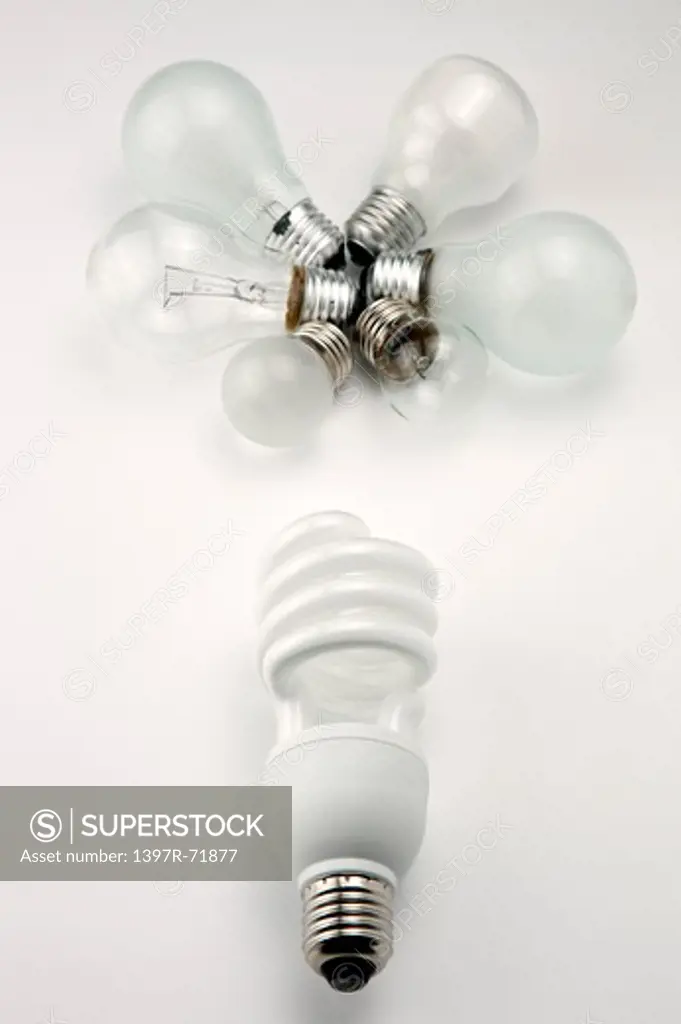 Energy saving lightbulb and other kinds of lightbulbs