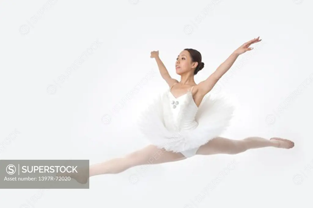 Ballet dancer dancing with arms outstretched
