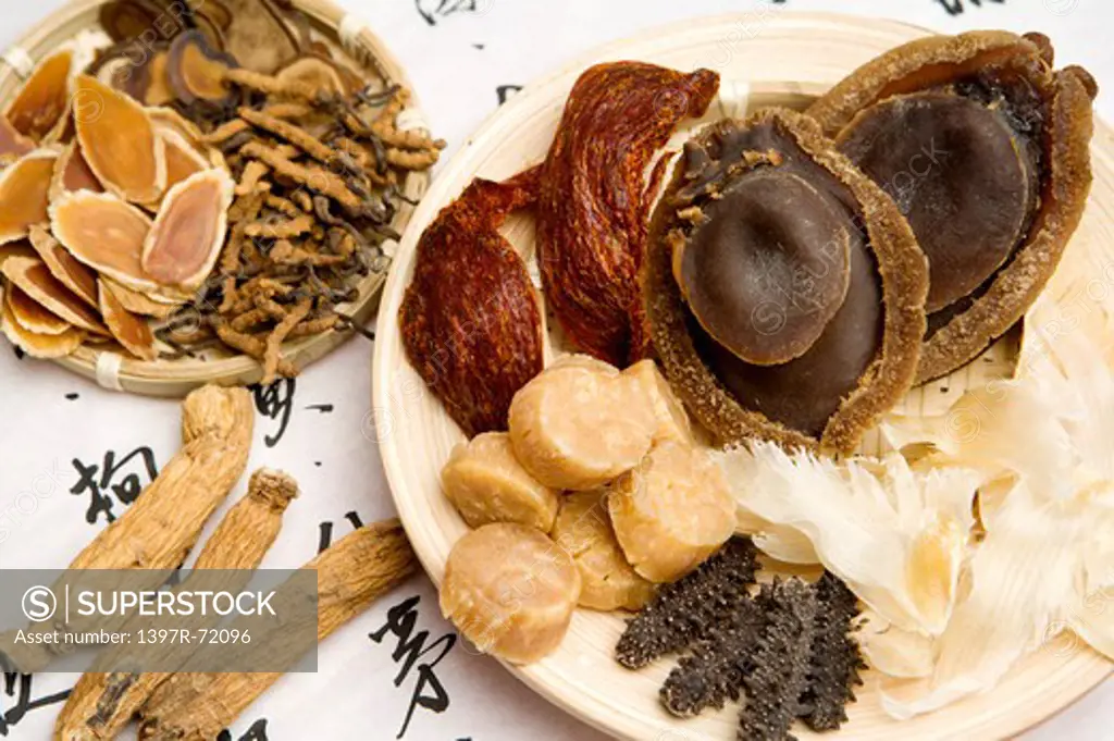 Ginseng, Scallop, Abalone, Chinese Caterpillar Fungus, Chinese Herbal Medicine