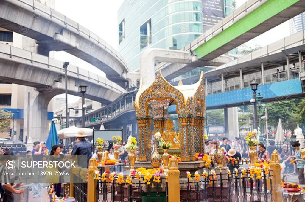 Thailand, Bangkok, Erawan Shrine