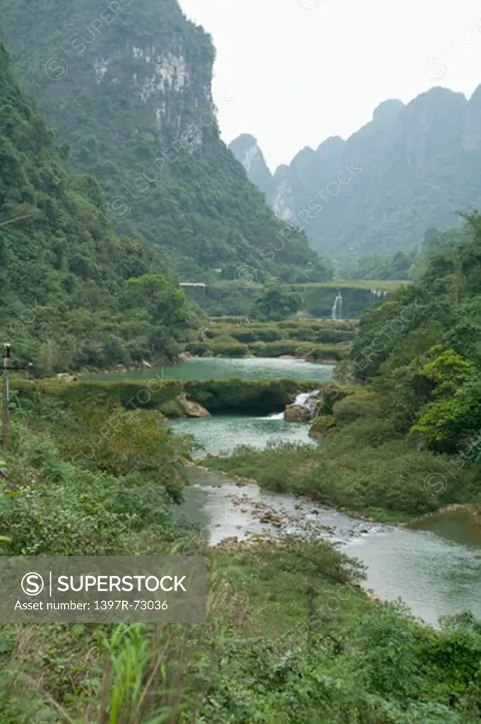 Shatundie Waterfall, Guangxi Province, China