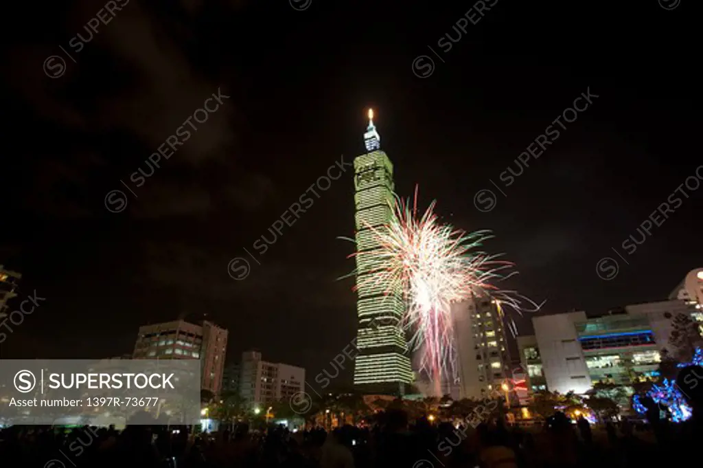 Firework display in Taipei