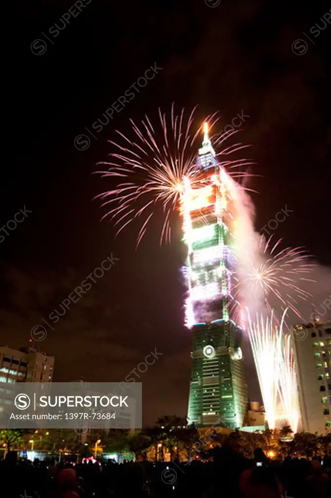 Firework display in Taipei