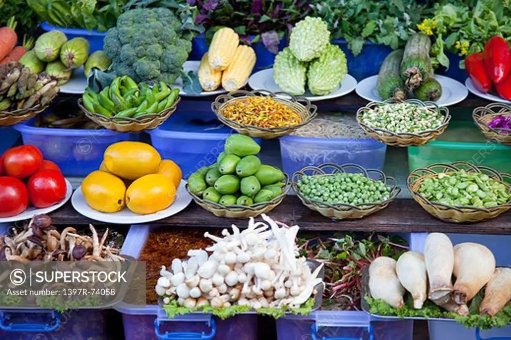 Dali, Yunnan Province, China, Asia, Market, Vegetable, Fruit,