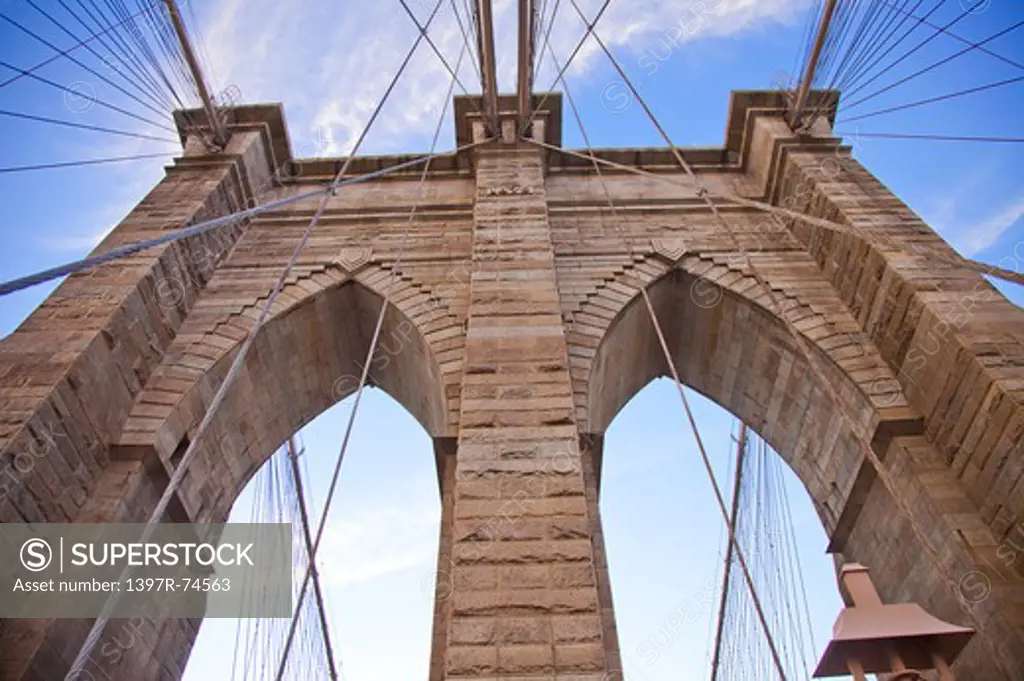 Brooklyn Bridge, Manhattan, New York City, New York State, USA, North America