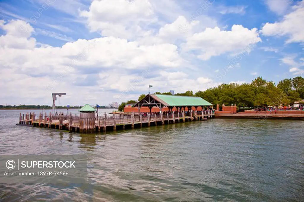 Ferry Terminal, Liberty Island, New York City, New York State, USA, North America