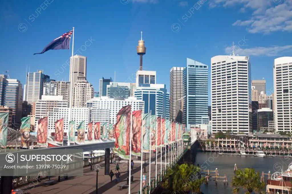 Centrepoint Tower, Darling Harbor, Urban Scene, Sydney, Australia - Australasia
