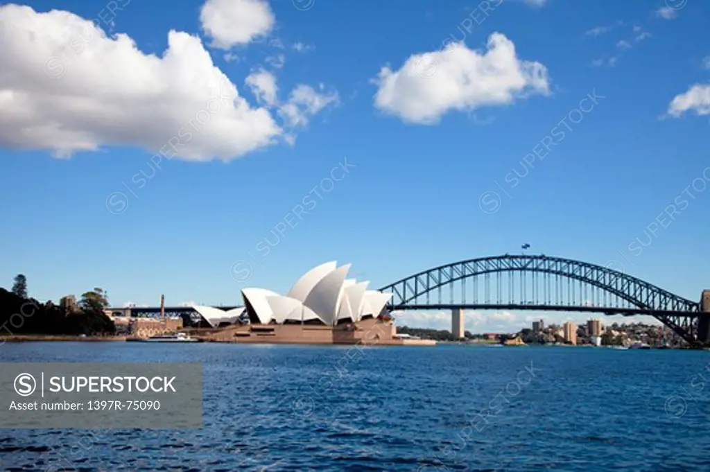 Sydney Opera House, Sydney Harbor Bridge, Bay, Sydney, Australia - Australasia