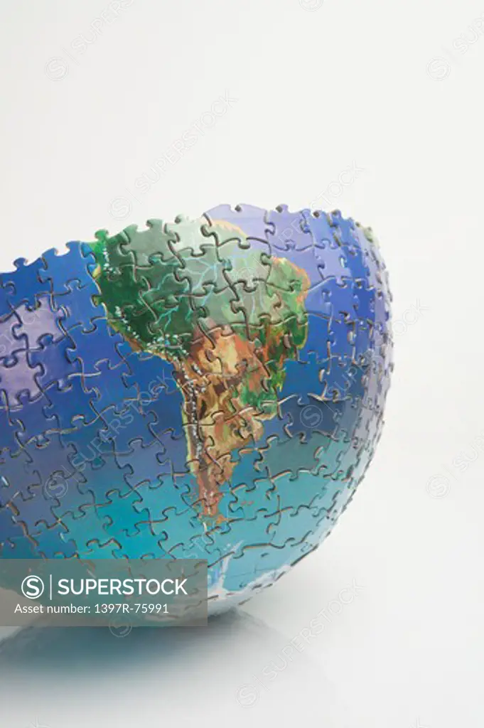 Puzzle of the map - South America