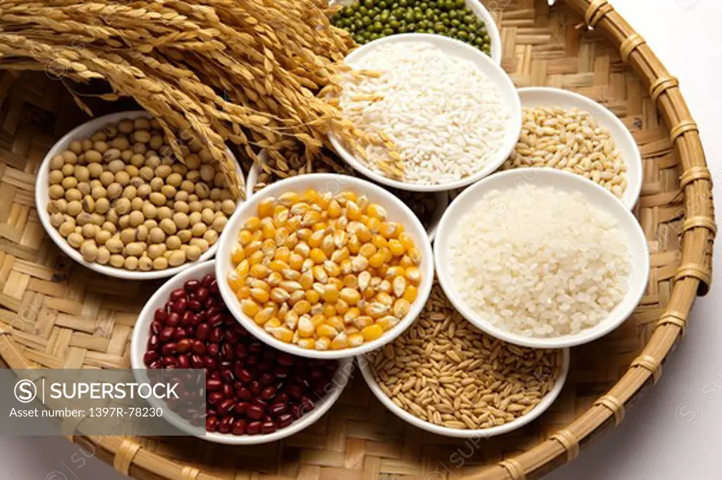 Rice, Corn, Glutinous Rice, Red Bean, Oat, Mung Bean, Soybean