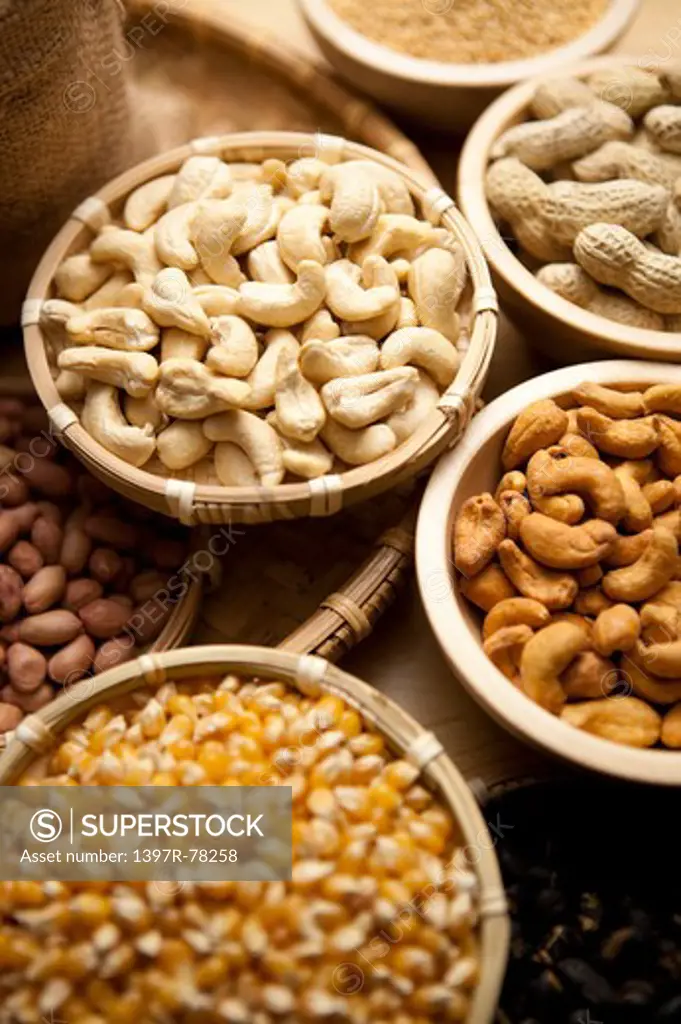 Cashew Nut, Rice, Peanut