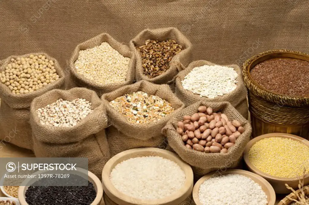 Rice, Glutinous Rice, Millet, Peanut, Soybean, Job's Tear, Oat, Sorghum