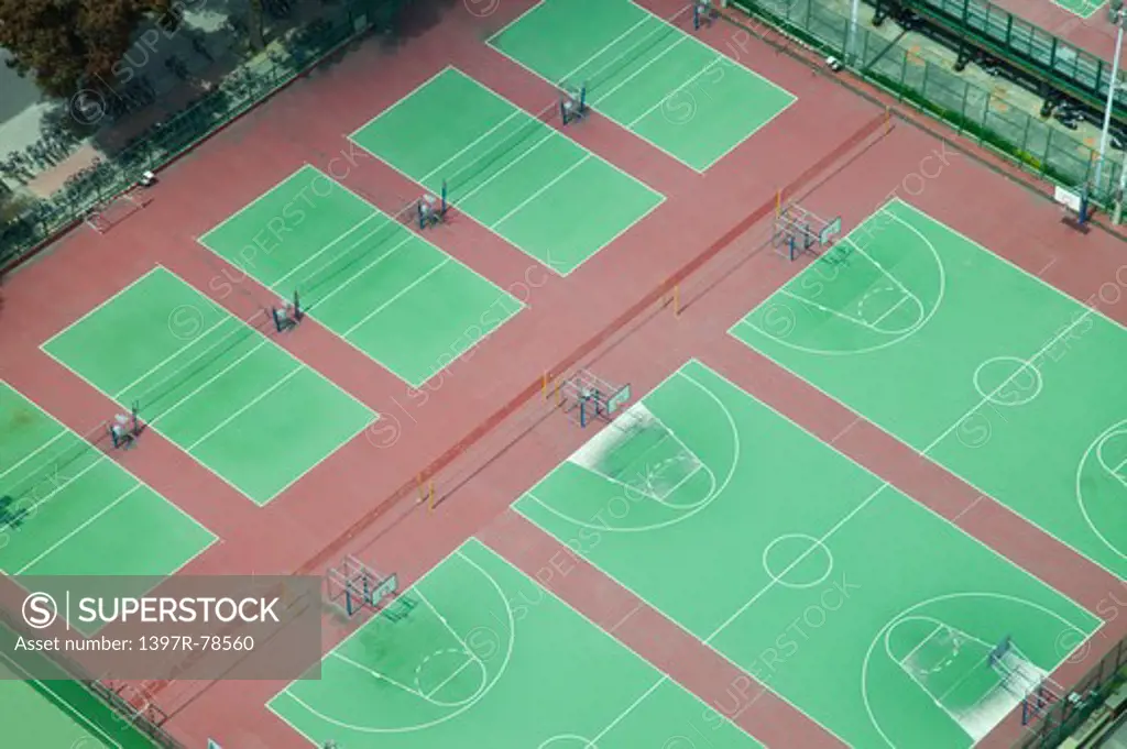Basketball Court, Tainan, Taiwan, Asia