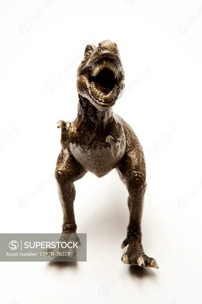 Model of a Tyrannosaurus Rex with mouth open