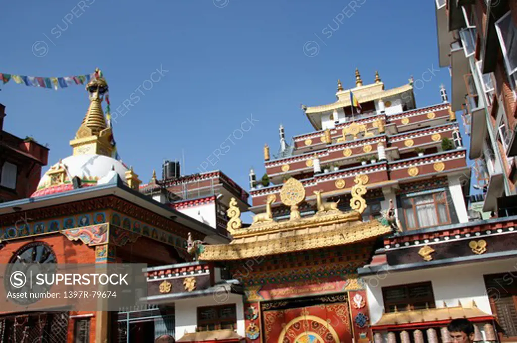 Nepalese temple tamel kathmandu,Nepal,Asia