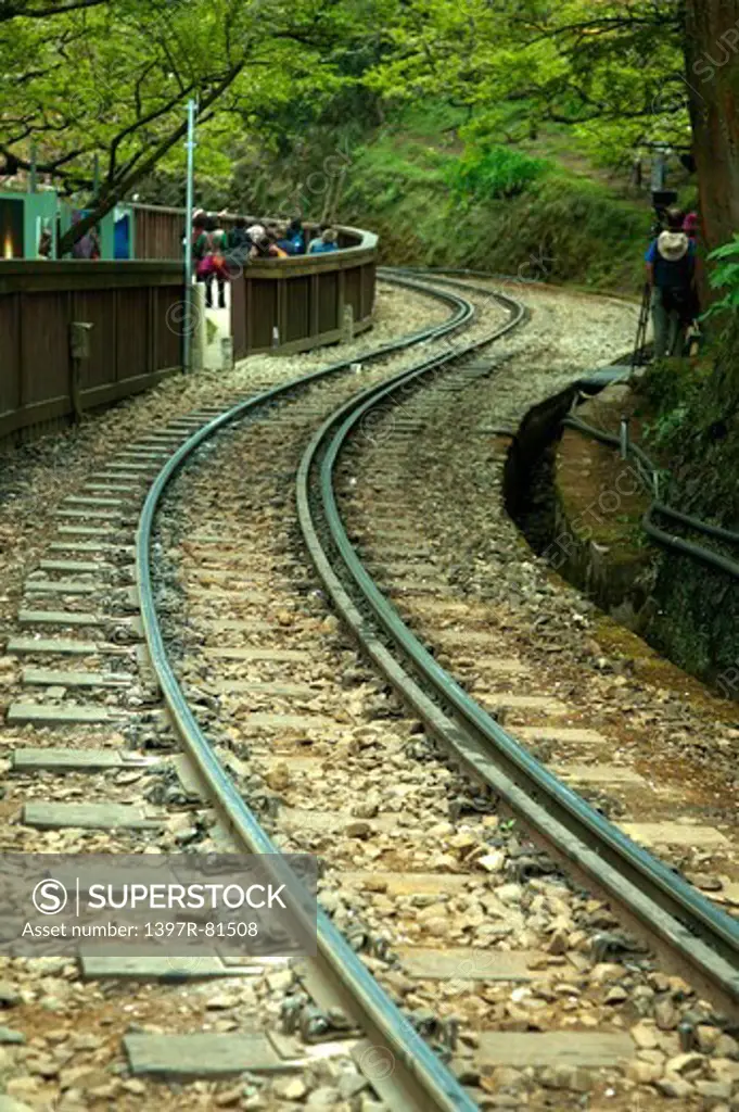 Railroad Track, Alishan, Chiayi, Taiwan, Asia,
