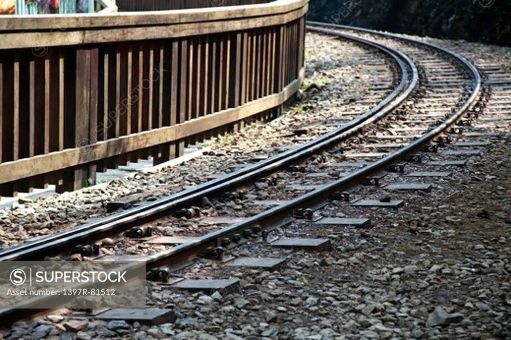 Railroad Track, Alishan, Chiayi, Taiwan, Asia,