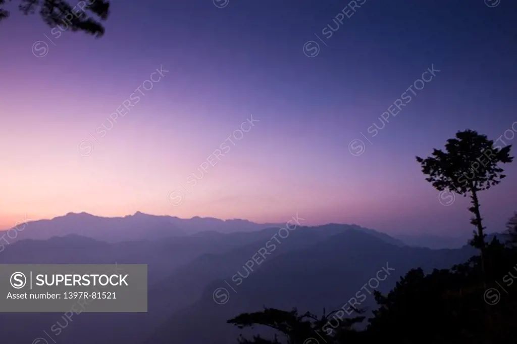 Sunrise, Alishan, Chiayi, Taiwan, Asia,