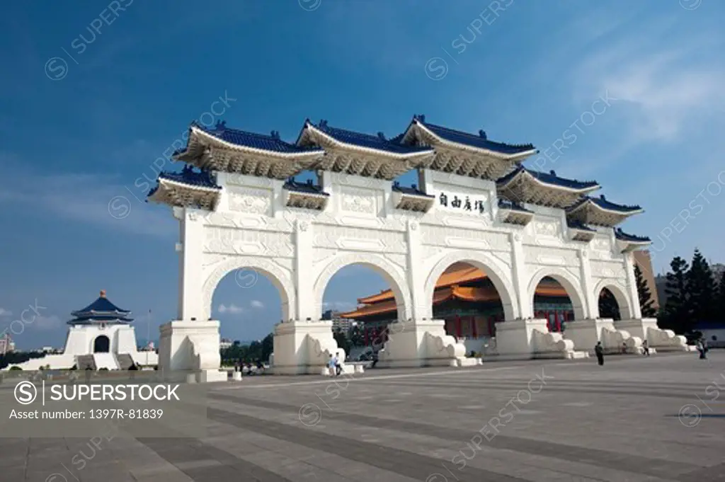 Chiang Kaishek Memorial Hall, Freedom Plaza, Taipei, Taiwan, Asia,