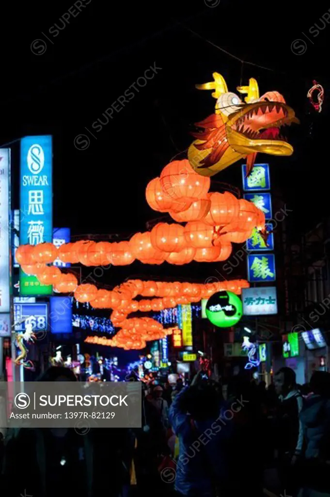 Lantern Festival, Lu Kung, Zhanghua, Taiwan, Asia,
