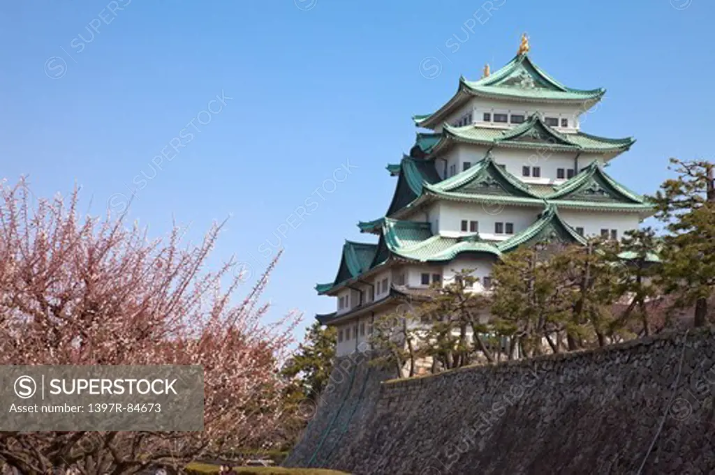 Osaka Castle, Nagoya, Aichi Prefecture, Japan, Asia,