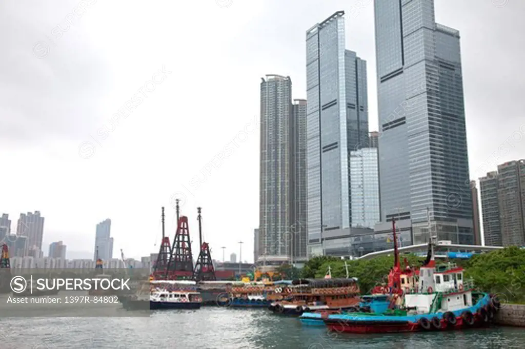 Asia, Hong Kong, Kowloon, Traffic, Ship,