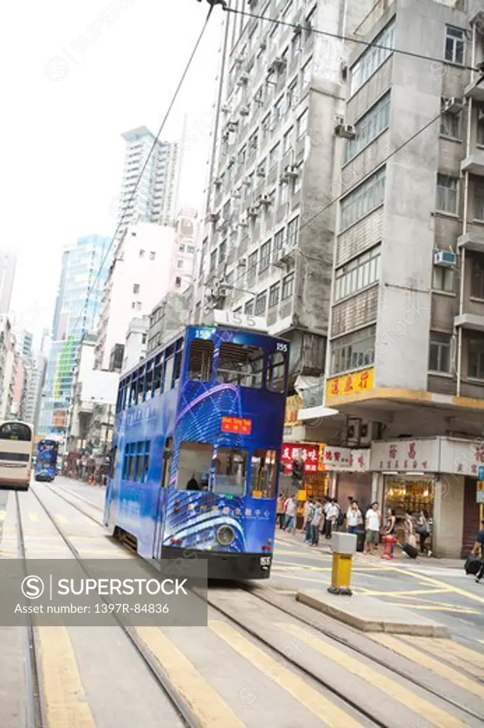 Asia, Hong Kong, Traffic, City Street,