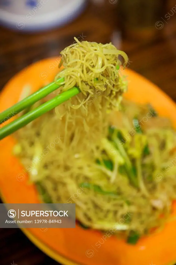 Asia, Hong Kong, Fried Rice Noodle,