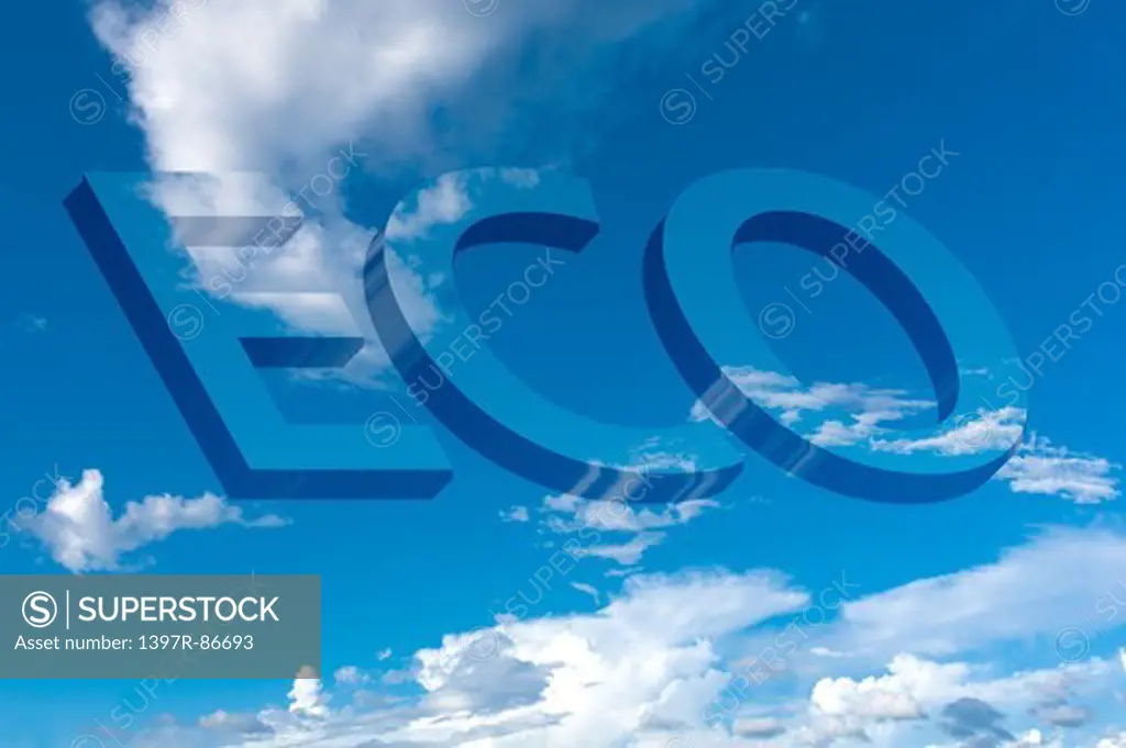 Word of ECO appearing in sky