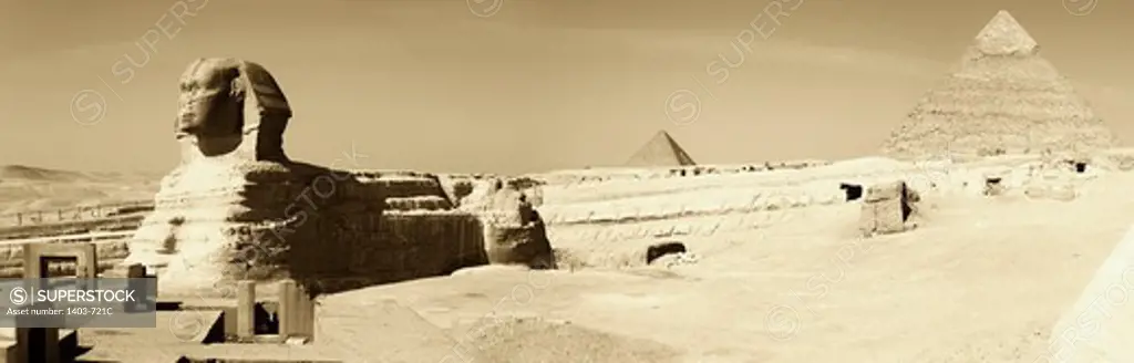 Egypt, Cairo, Giza, The Great Sphinx, UNESCO World Heritage Site