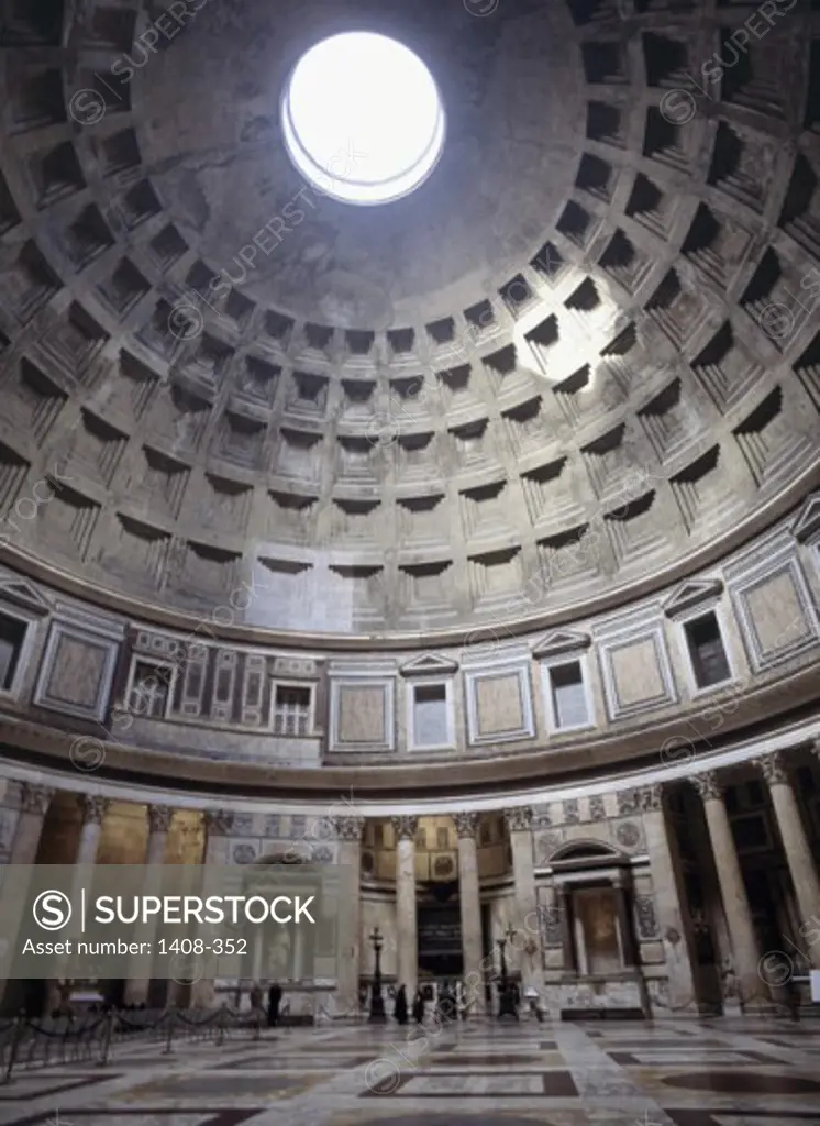 Interior of a temple, Pantheon, Rome, Italy